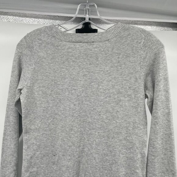 Express Womens Pullover Sweater Sequined Long Sleeve Gray Size XS - Picture 6 of 9